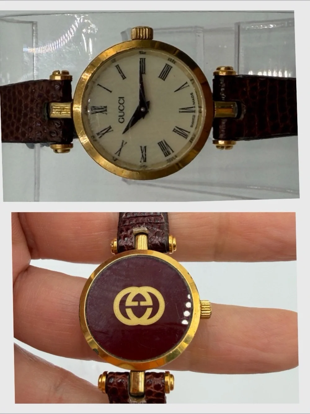 Vintage Gucci 2000L Sherry Web Stripe Watch